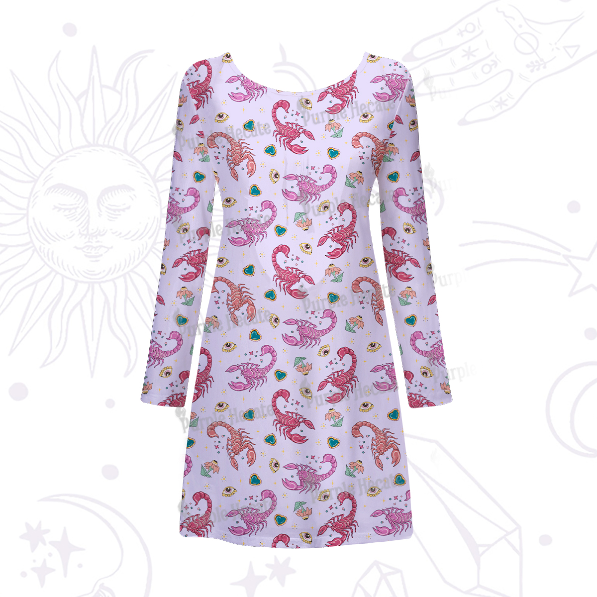 Purplehecate Scorpio Spirit Zodiac Maxi Tank Beachwear Dress