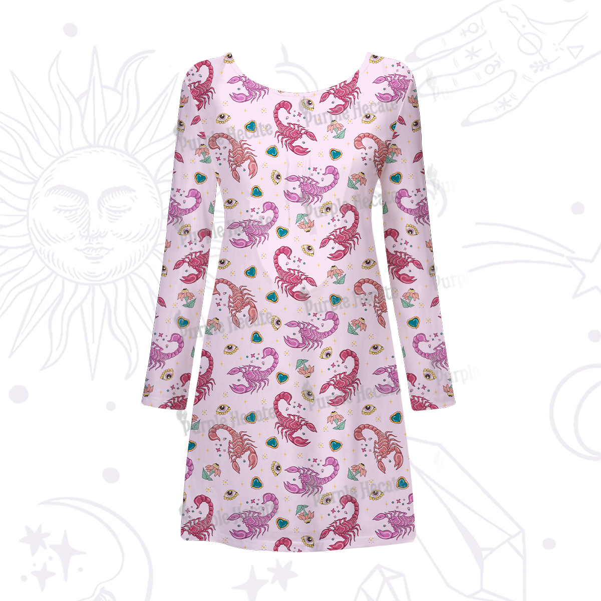 Purplehecate Scorpio Spirit Zodiac Maxi Tank Beachwear Dress