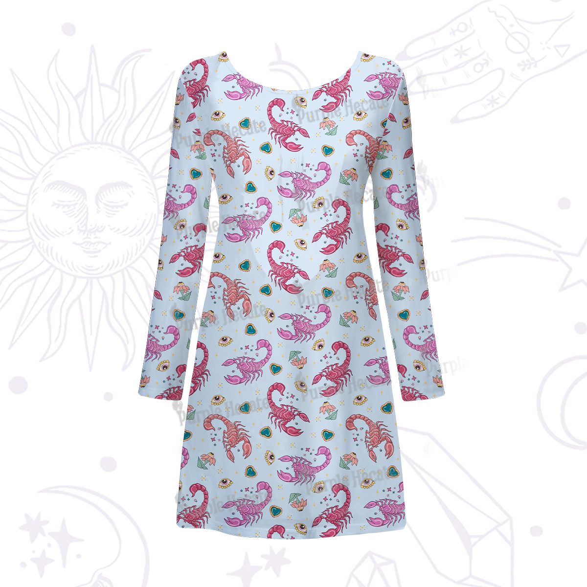 Purplehecate Scorpio Spirit Zodiac Maxi Tank Beachwear Dress