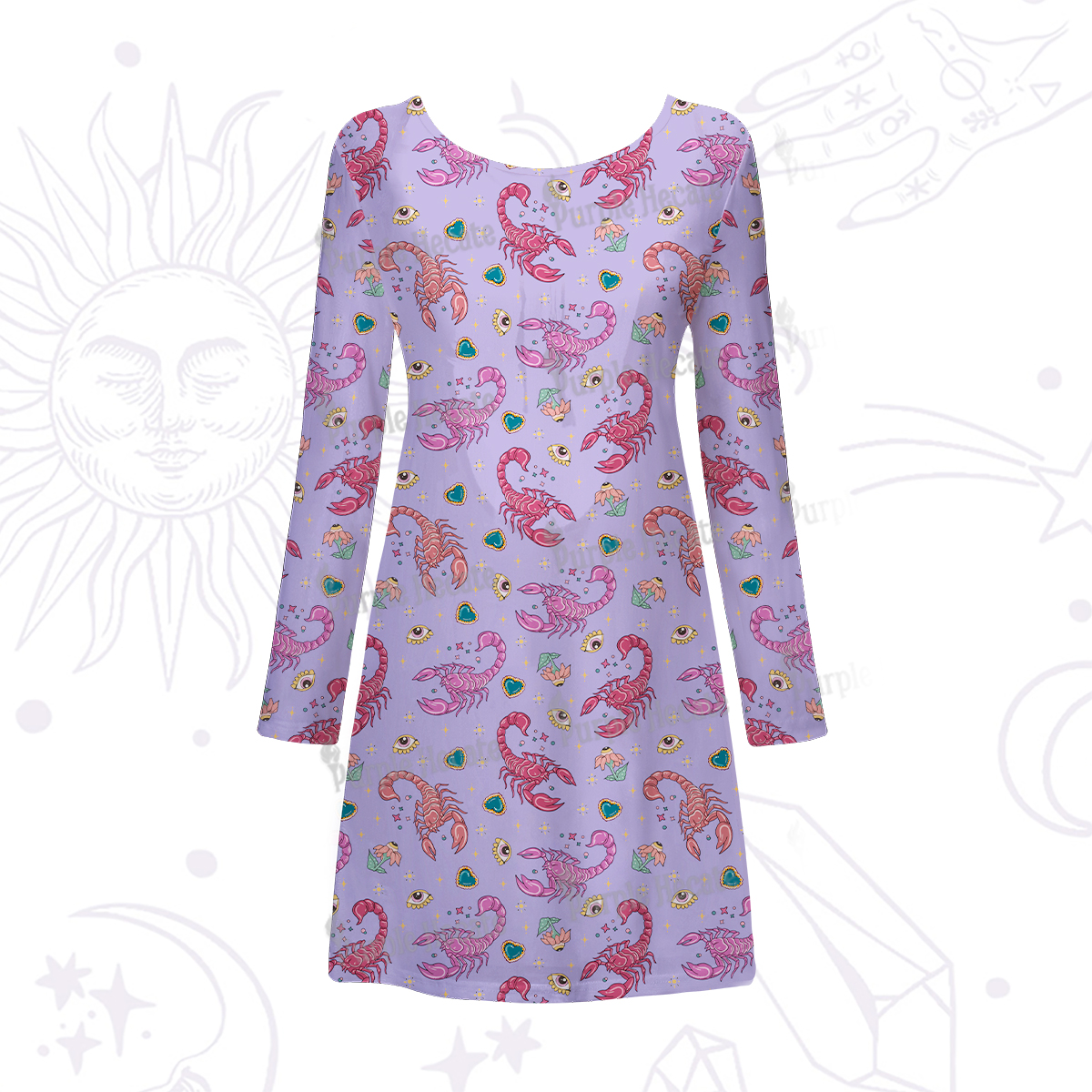 Purplehecate Scorpio Spirit Zodiac Maxi Tank Beachwear Dress