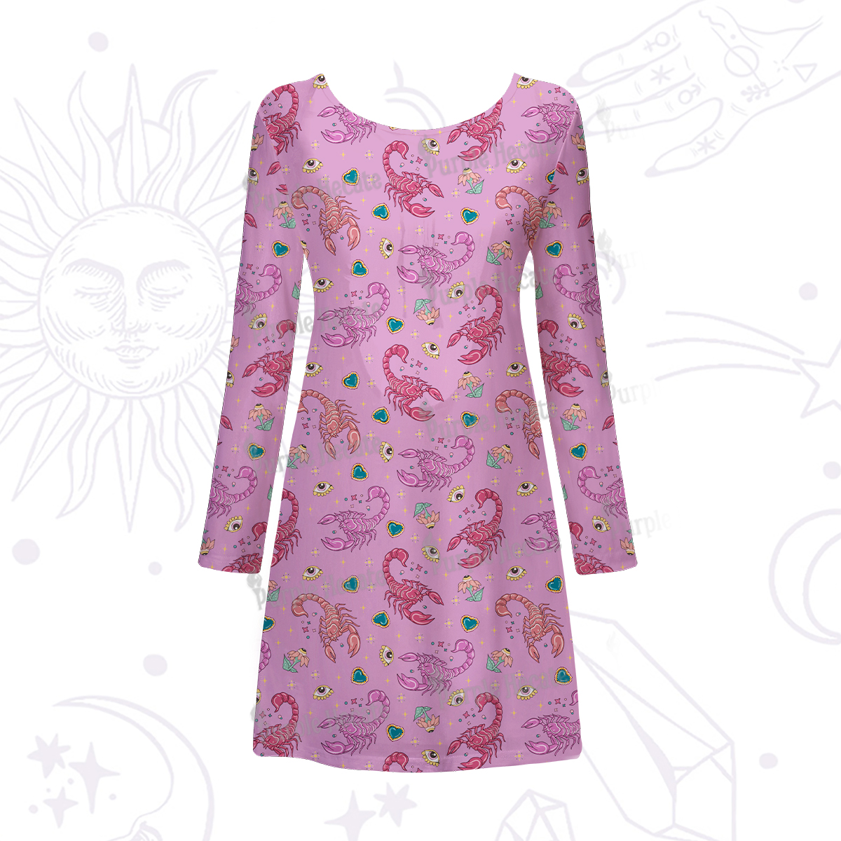 Purplehecate Scorpio Spirit Zodiac Maxi Tank Beachwear Dress