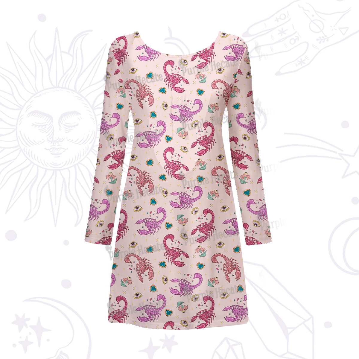 Purplehecate Scorpio Spirit Zodiac Maxi Tank Beachwear Dress