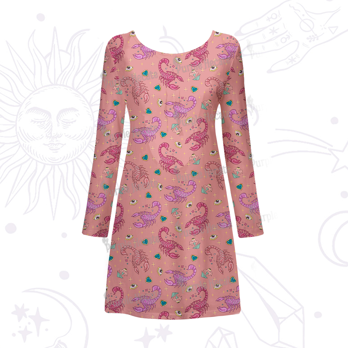 Purplehecate Scorpio Spirit Zodiac Maxi Tank Beachwear Dress