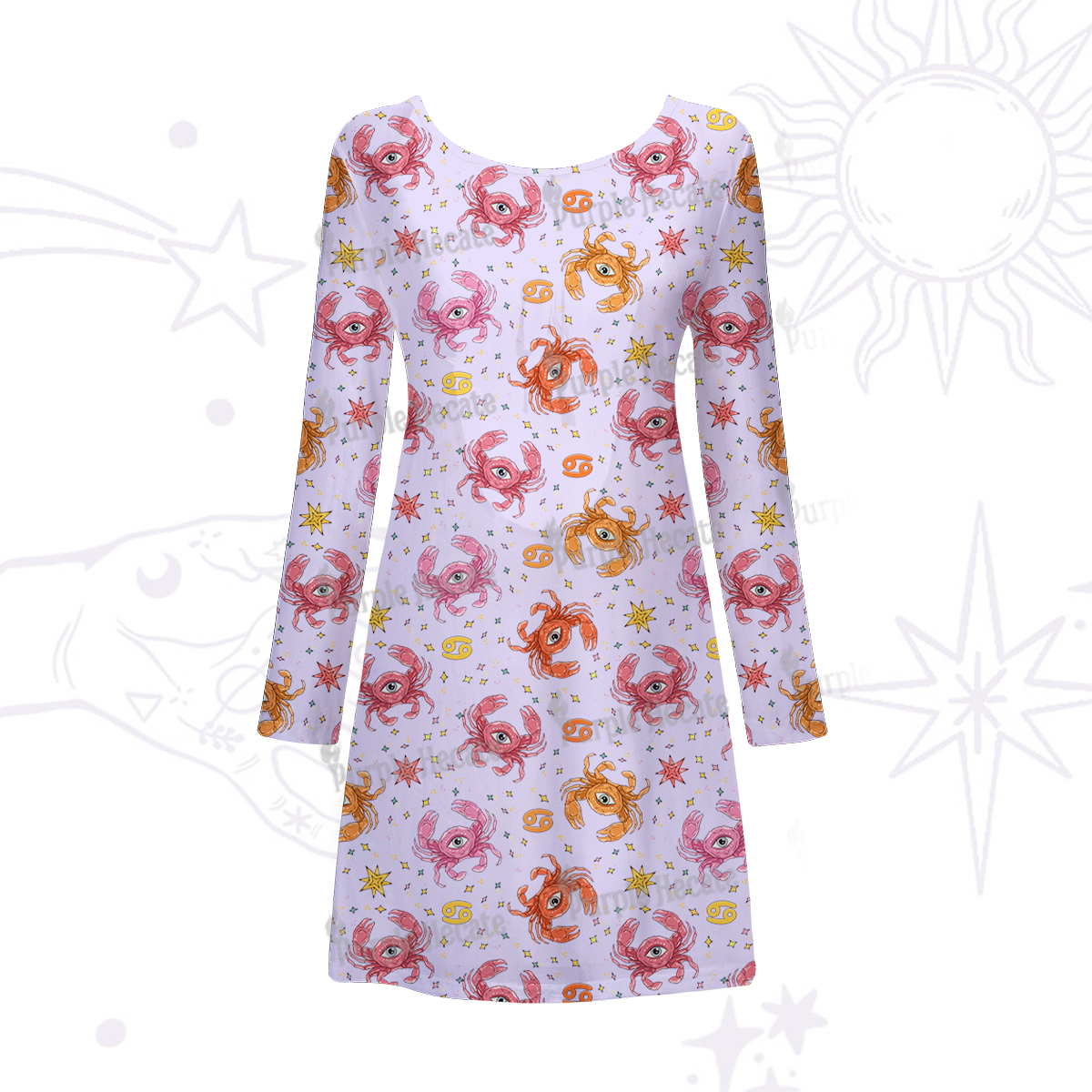 Purplehecate The Chicken Nugget Beachwear Cover-Up Dress