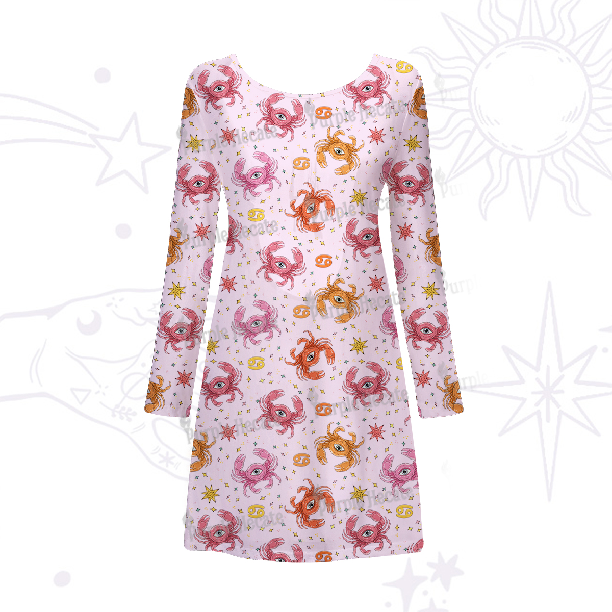 Purplehecate The Chicken Nugget Beachwear Cover-Up Dress