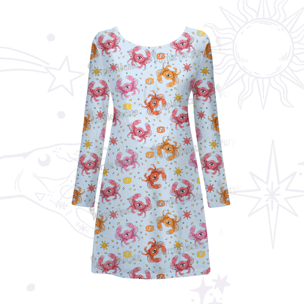 Purplehecate The Chicken Nugget Beachwear Cover-Up Dress