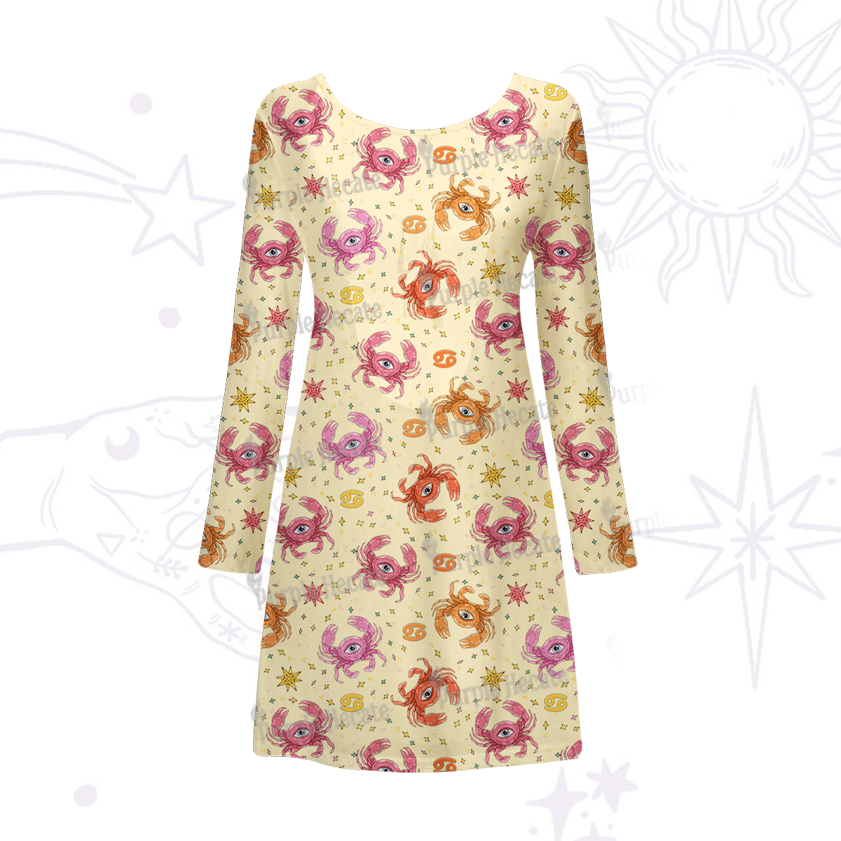 Purplehecate The Chicken Nugget Beachwear Cover-Up Dress