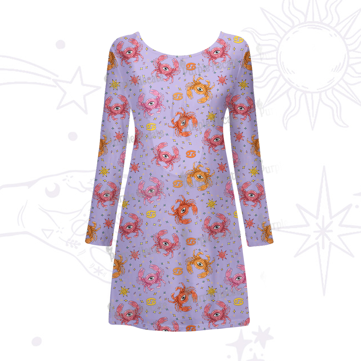 Purplehecate The Chicken Nugget Beachwear Cover-Up Dress