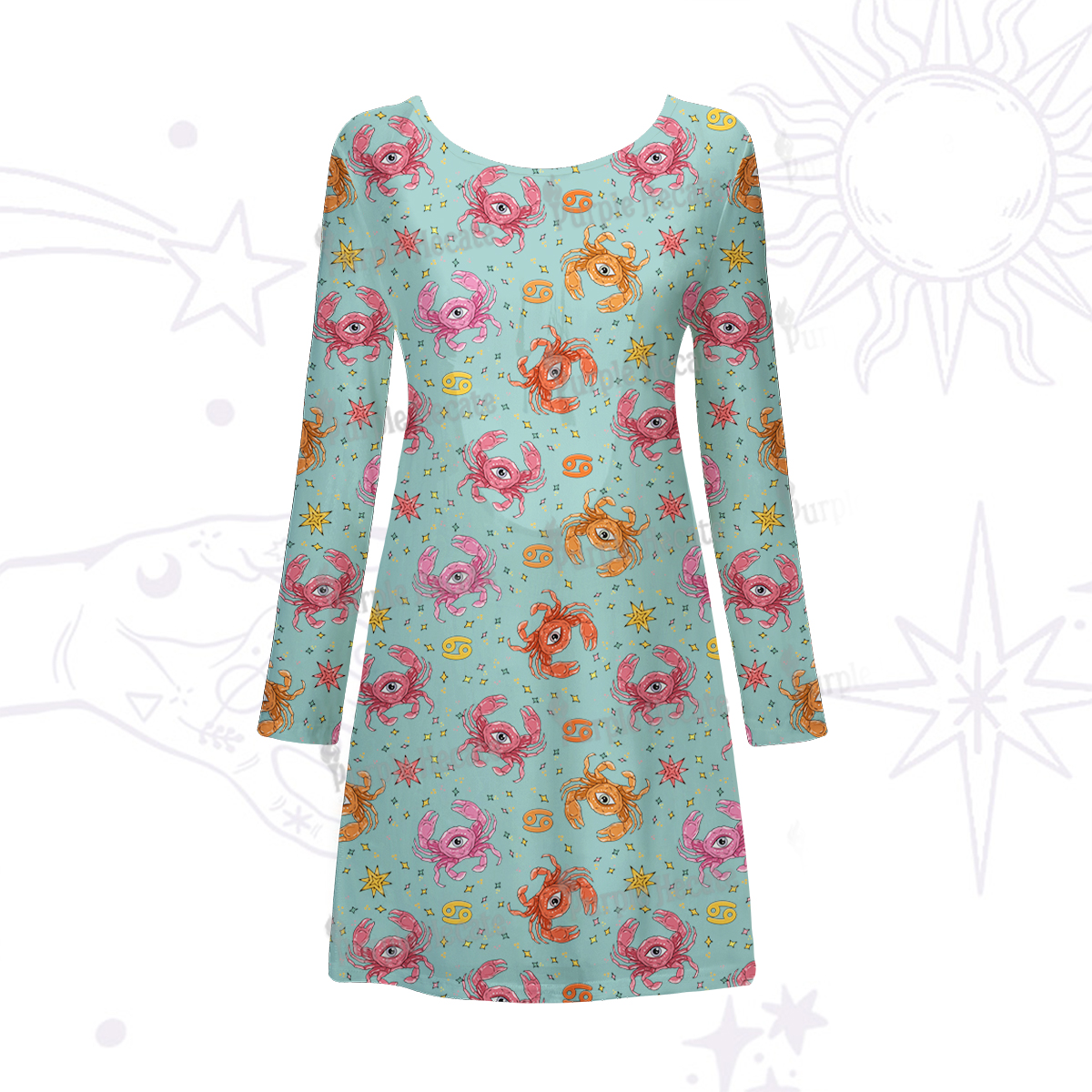 Purplehecate The Chicken Nugget Beachwear Cover-Up Dress