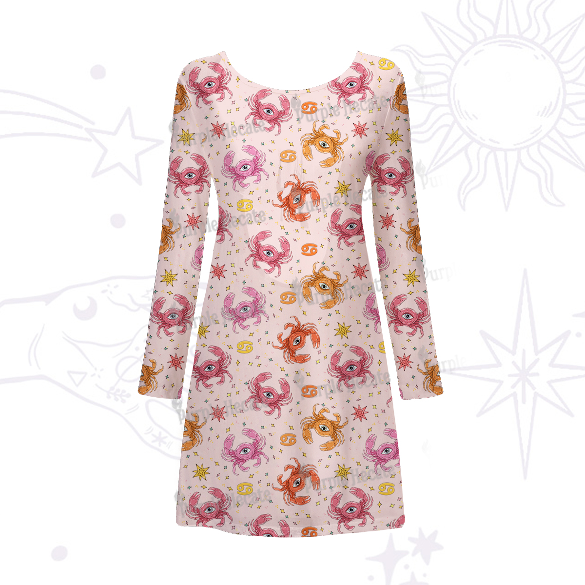 Purplehecate The Chicken Nugget Beachwear Cover-Up Dress