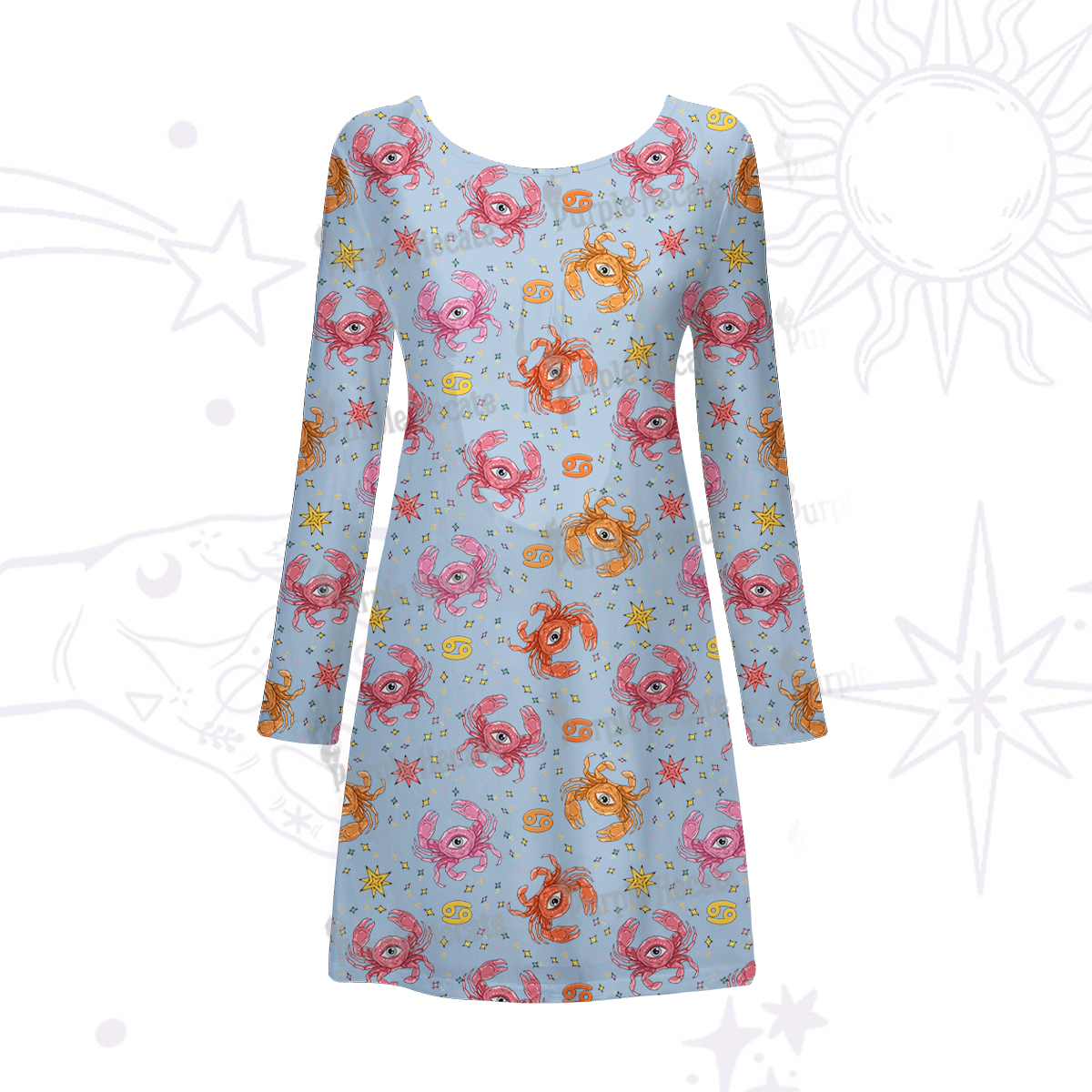 Purplehecate The Chicken Nugget Beachwear Cover-Up Dress