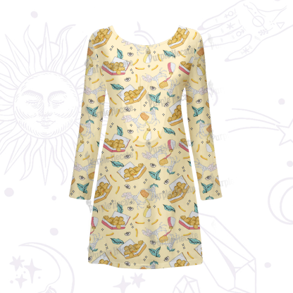 Purplehecate The Chicken Nugget Beachwear Cover-Up Dress