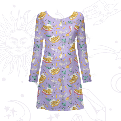 Purplehecate The Chicken Nugget Beachwear Cover-Up Dress