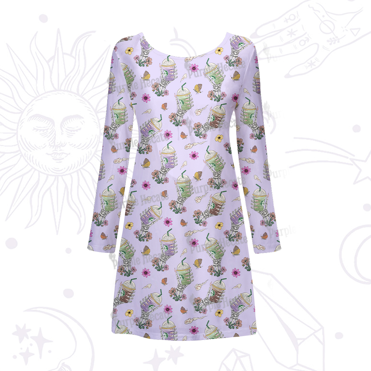 Purplehecate The Last Straw Beachwear Cover-Up Dress