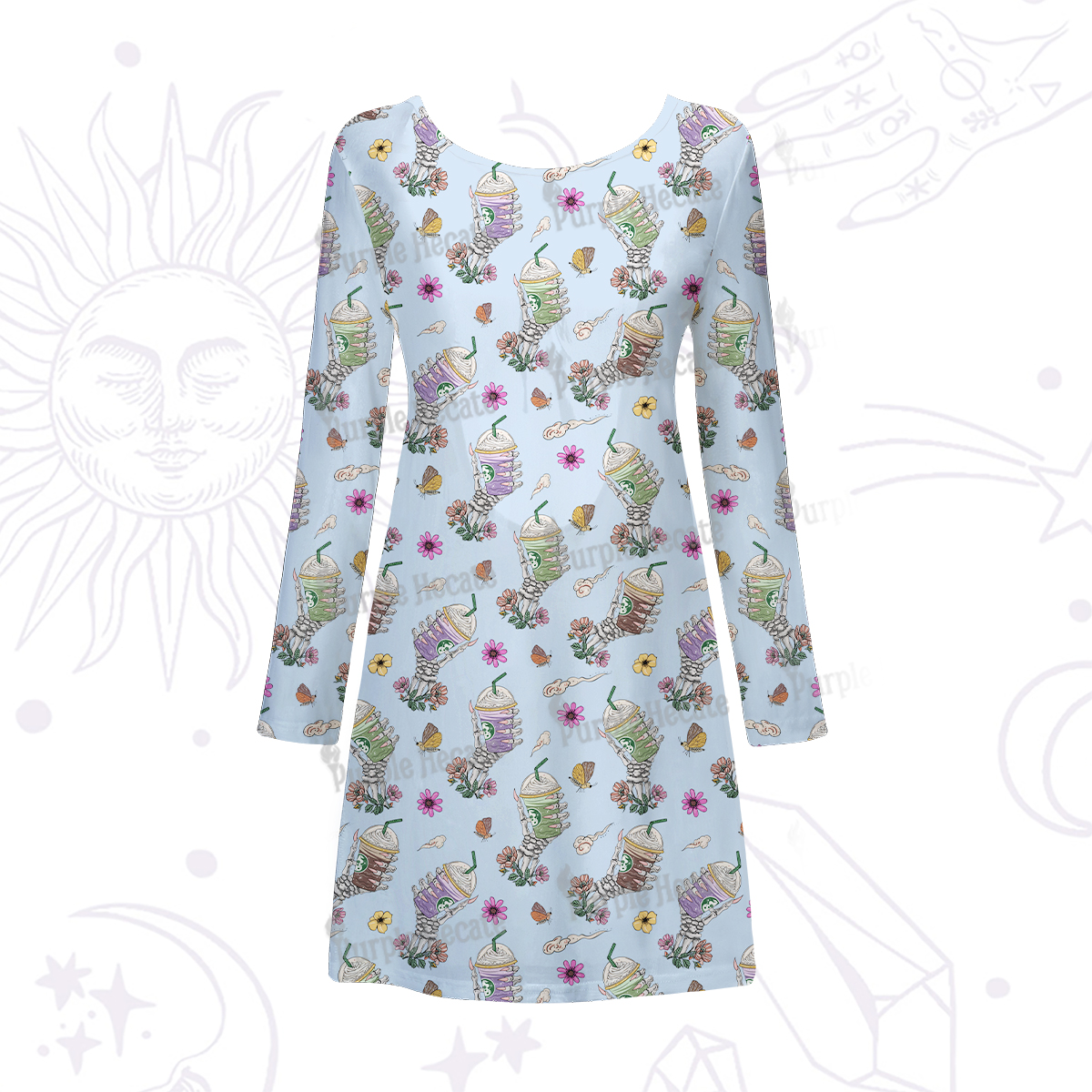 Purplehecate The Last Straw Beachwear Cover-Up Dress