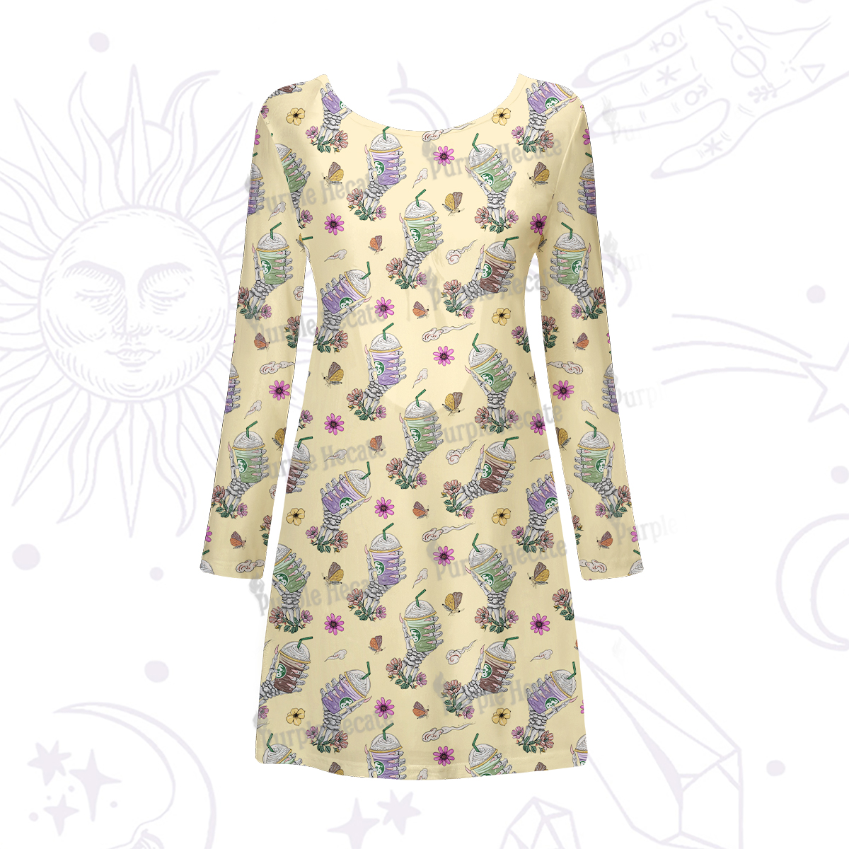 Purplehecate The Last Straw Beachwear Cover-Up Dress