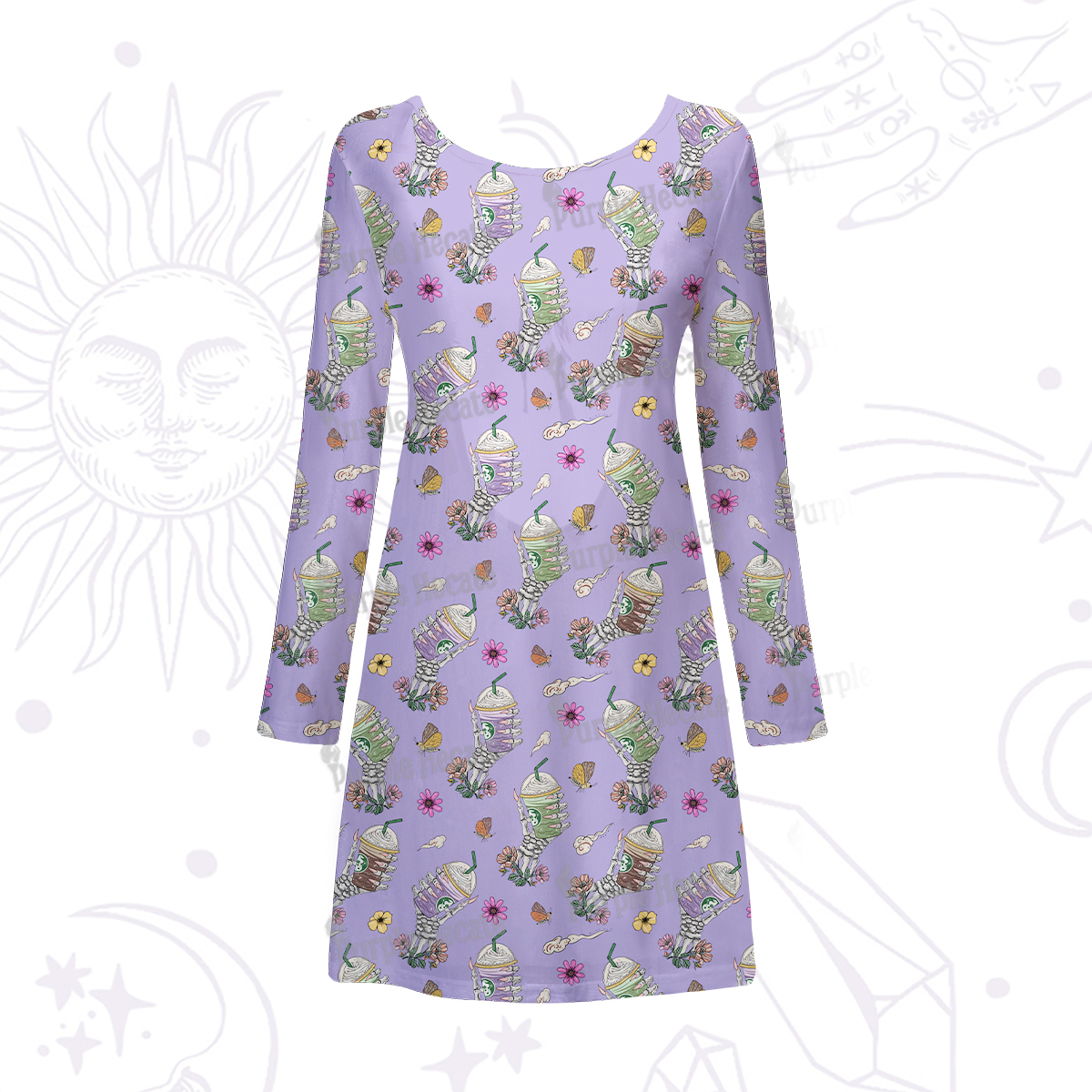 Purplehecate The Last Straw Beachwear Cover-Up Dress