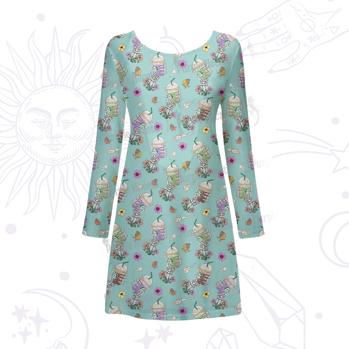 Purplehecate The Last Straw Beachwear Cover-Up Dress