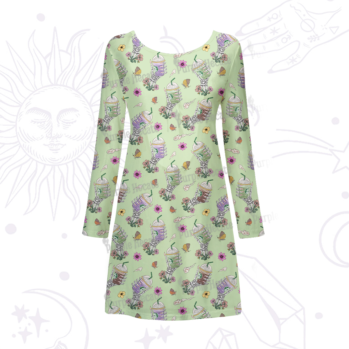 Purplehecate The Last Straw Beachwear Cover-Up Dress