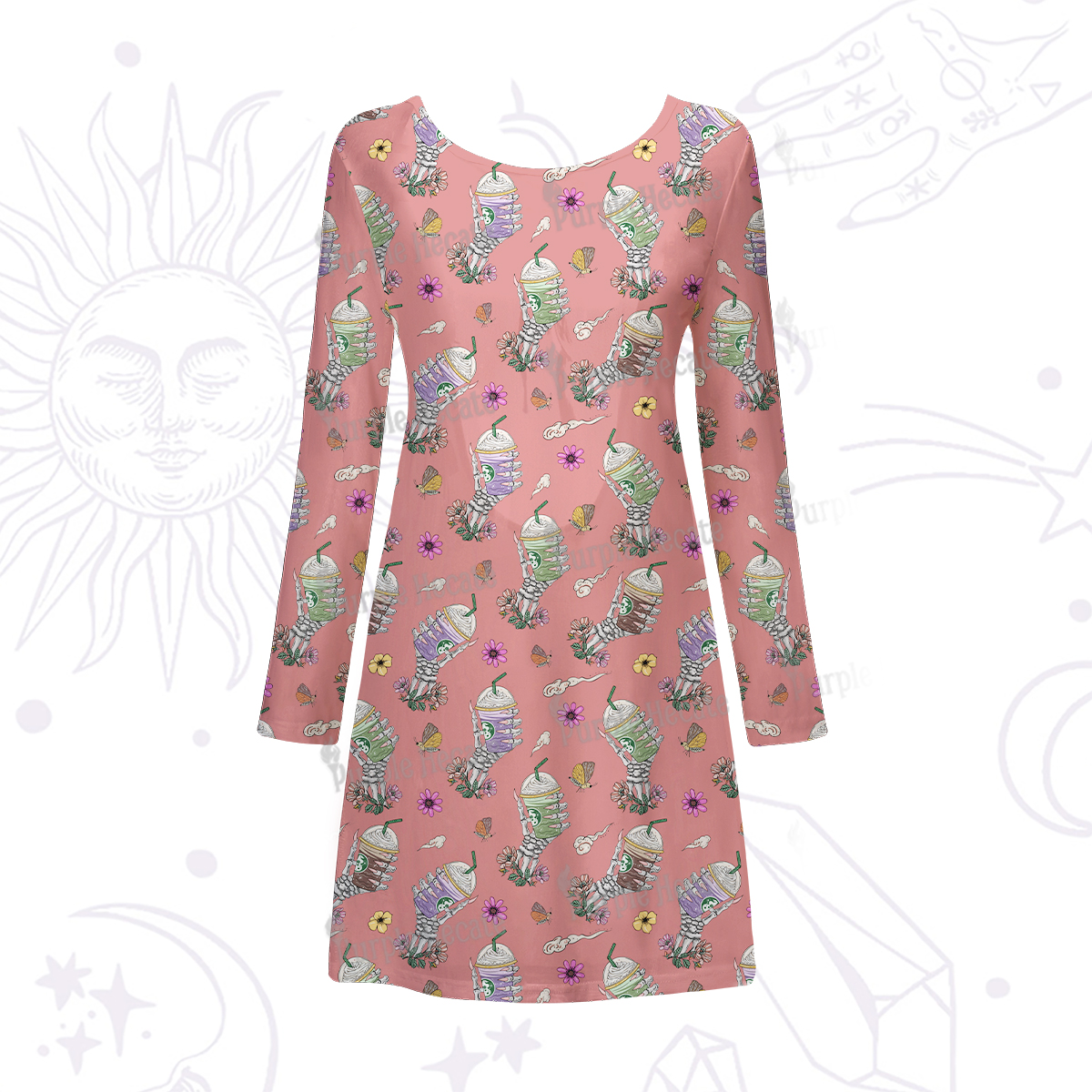 Purplehecate The Last Straw Beachwear Cover-Up Dress