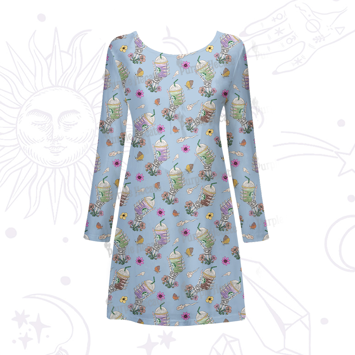 Purplehecate The Last Straw Beachwear Cover-Up Dress