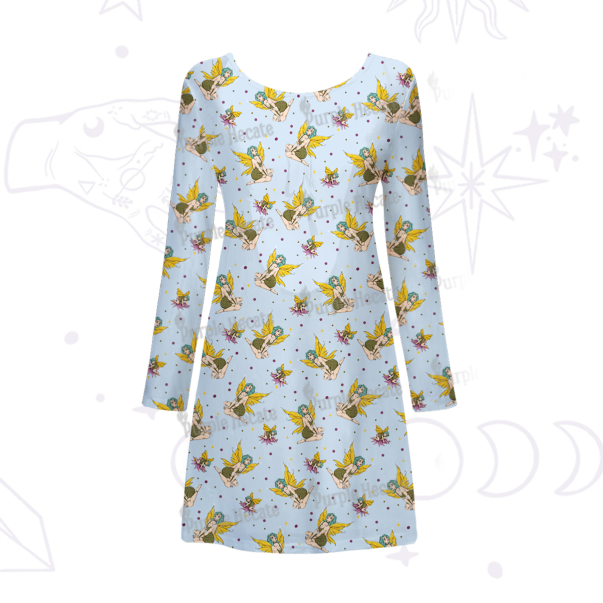 Purplehecate Fantasy Fairy Beachwear Cover-Up Dress