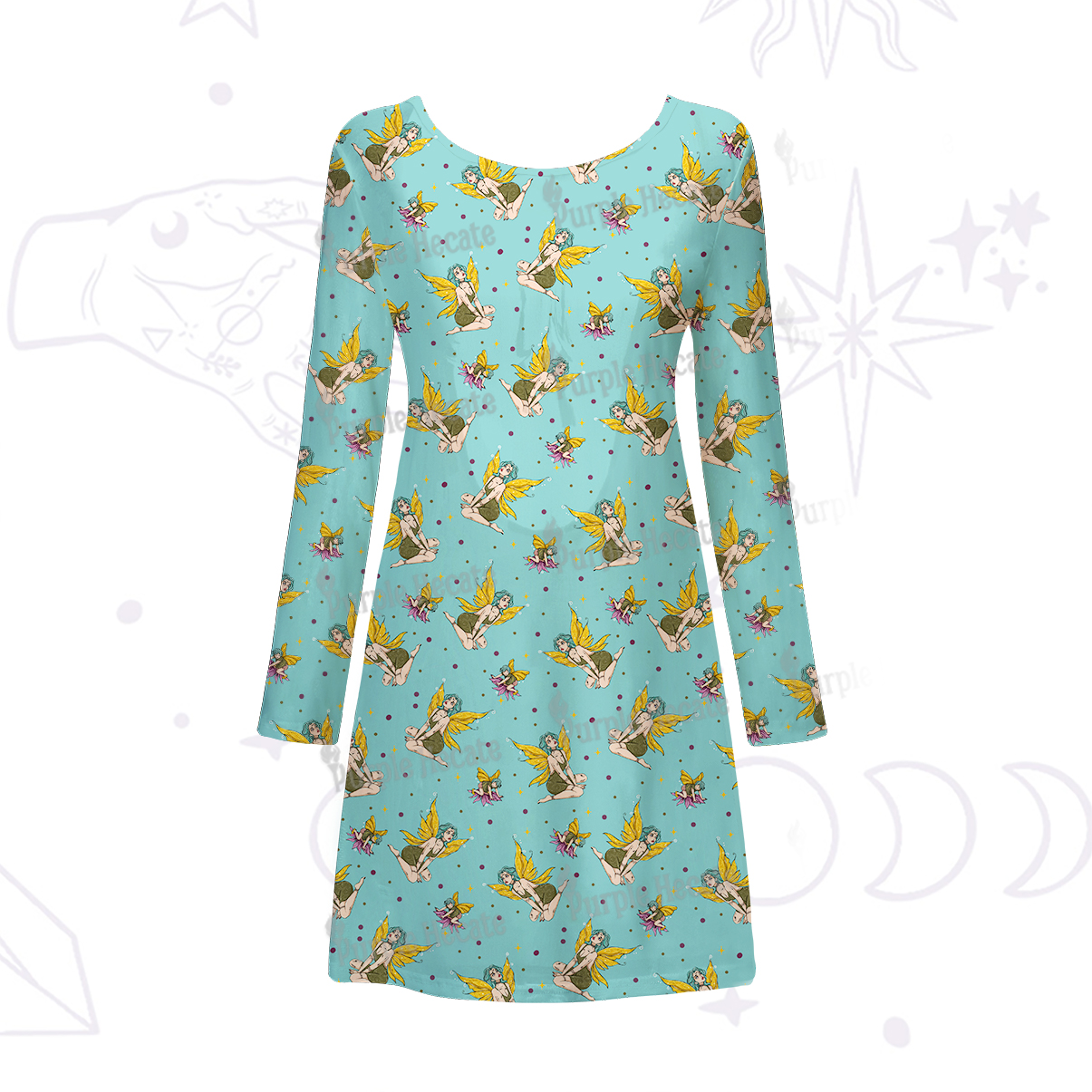 Purplehecate Fantasy Fairy Beachwear Cover-Up Dress