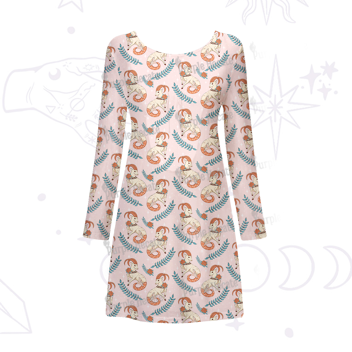 [Copy]Purplehecate Witchy Spellbook Beachwear Cover-Up Dress