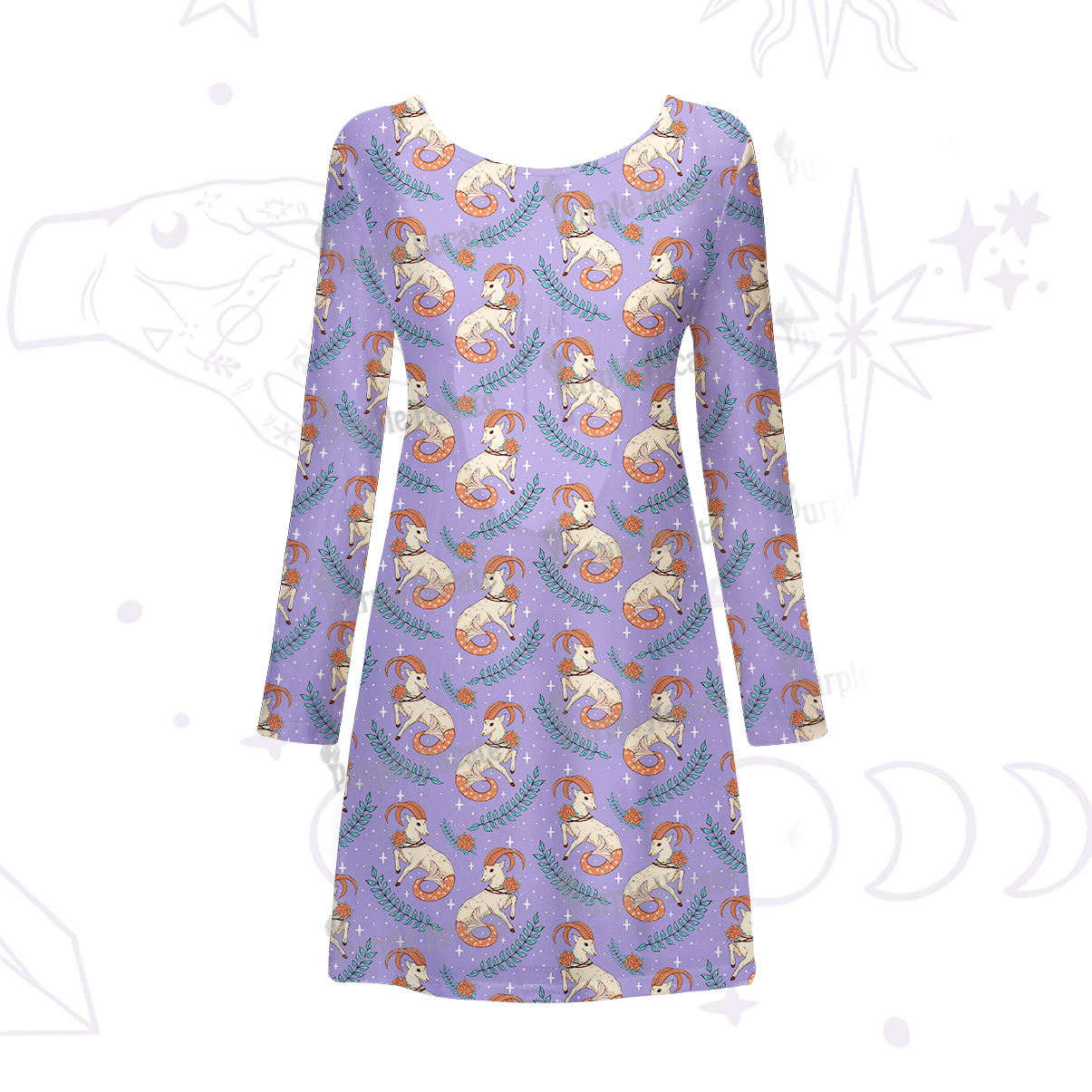 [Copy]Purplehecate Witchy Spellbook Beachwear Cover-Up Dress