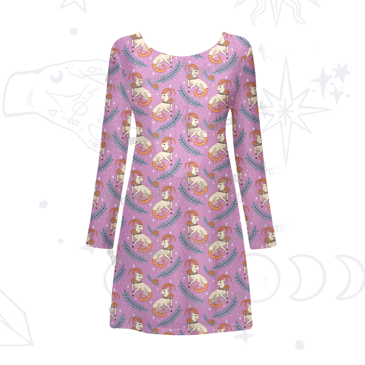 [Copy]Purplehecate Witchy Spellbook Beachwear Cover-Up Dress