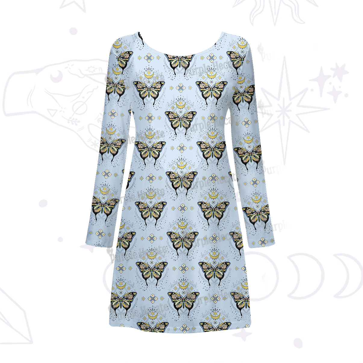 Purplehecate I Am Opening Beachwear Cover-Up Dress