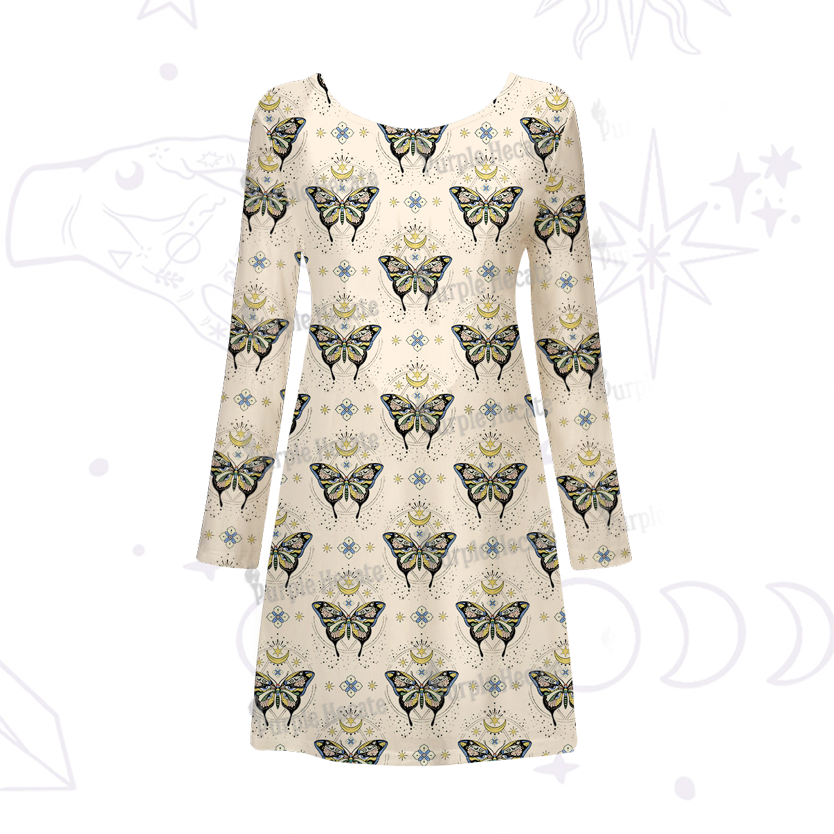 Purplehecate I Am Opening Beachwear Cover-Up Dress