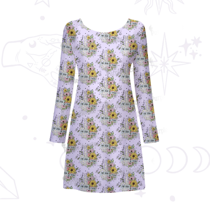 Purplehecate The Zero Of Fucks Beachwear Cover-Up Dress