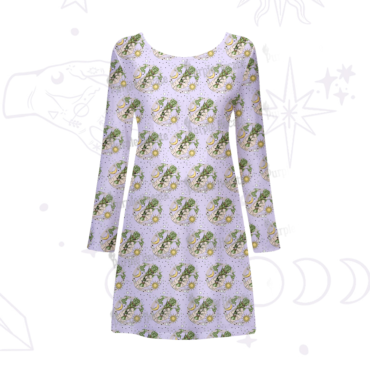 Purplehecate Go Sage Yourself Beachwear Cover-Up Dress