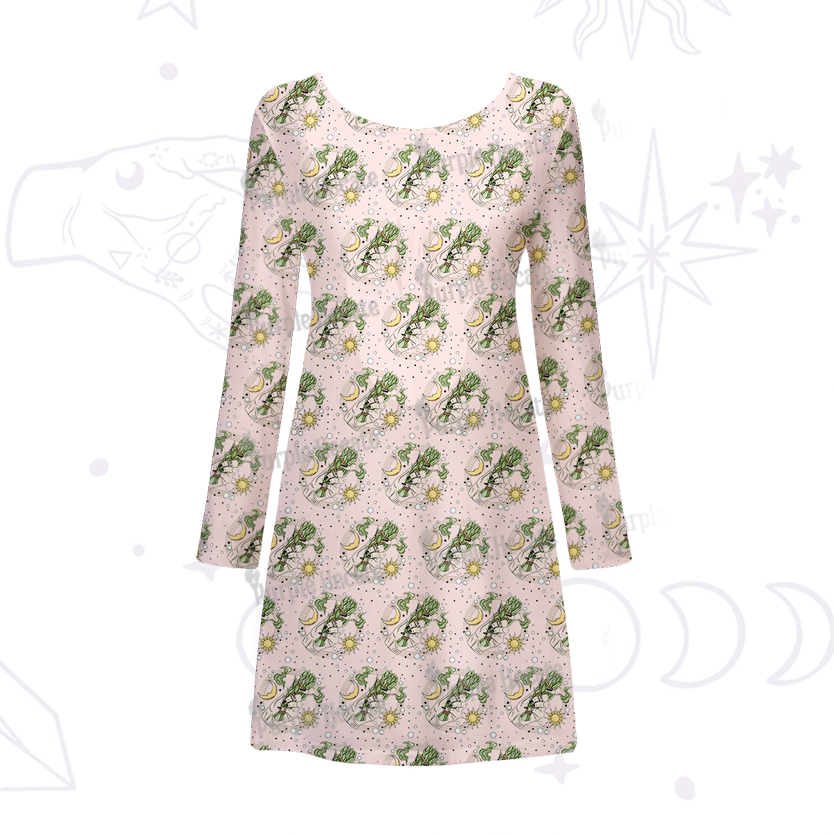 Purplehecate Go Sage Yourself Beachwear Cover-Up Dress