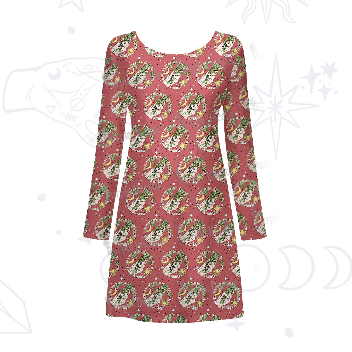 Purplehecate Go Sage Yourself Beachwear Cover-Up Dress