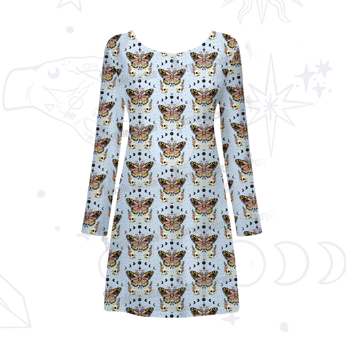 Purplehecate The Endings Won't End You Beachwear Cover-Up Dress