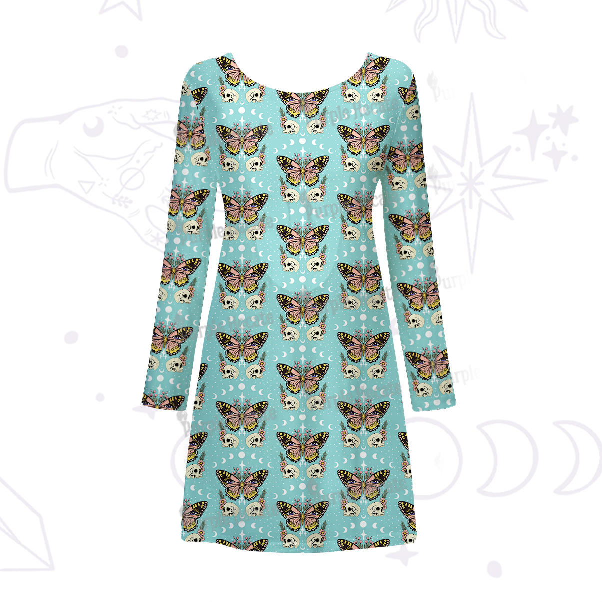 Purplehecate The Endings Won't End You Beachwear Cover-Up Dress