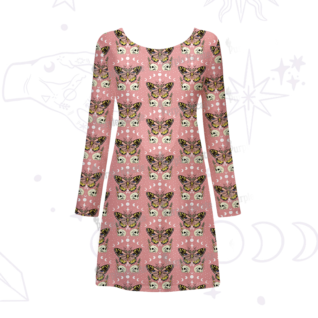 Purplehecate The Endings Won't End You Beachwear Cover-Up Dress