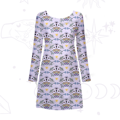 Purplehecate Luna Moth Witch Beachwear Cover-Up Dress