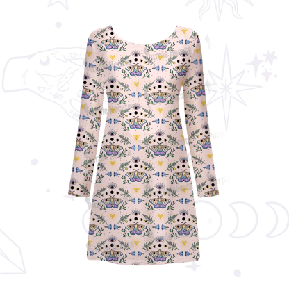 Purplehecate Luna Moth Witch Beachwear Cover-Up Dress