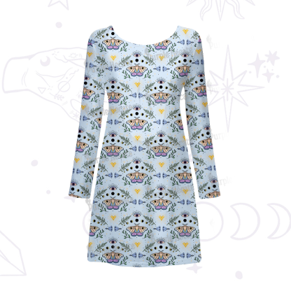 Purplehecate Luna Moth Witch Beachwear Cover-Up Dress