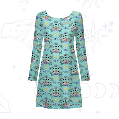 Purplehecate Luna Moth Witch Beachwear Cover-Up Dress