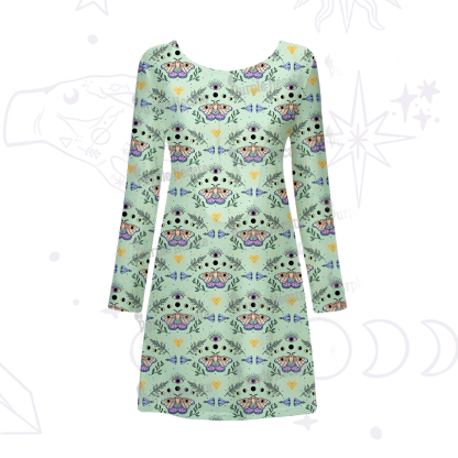 Purplehecate Luna Moth Witch Beachwear Cover-Up Dress