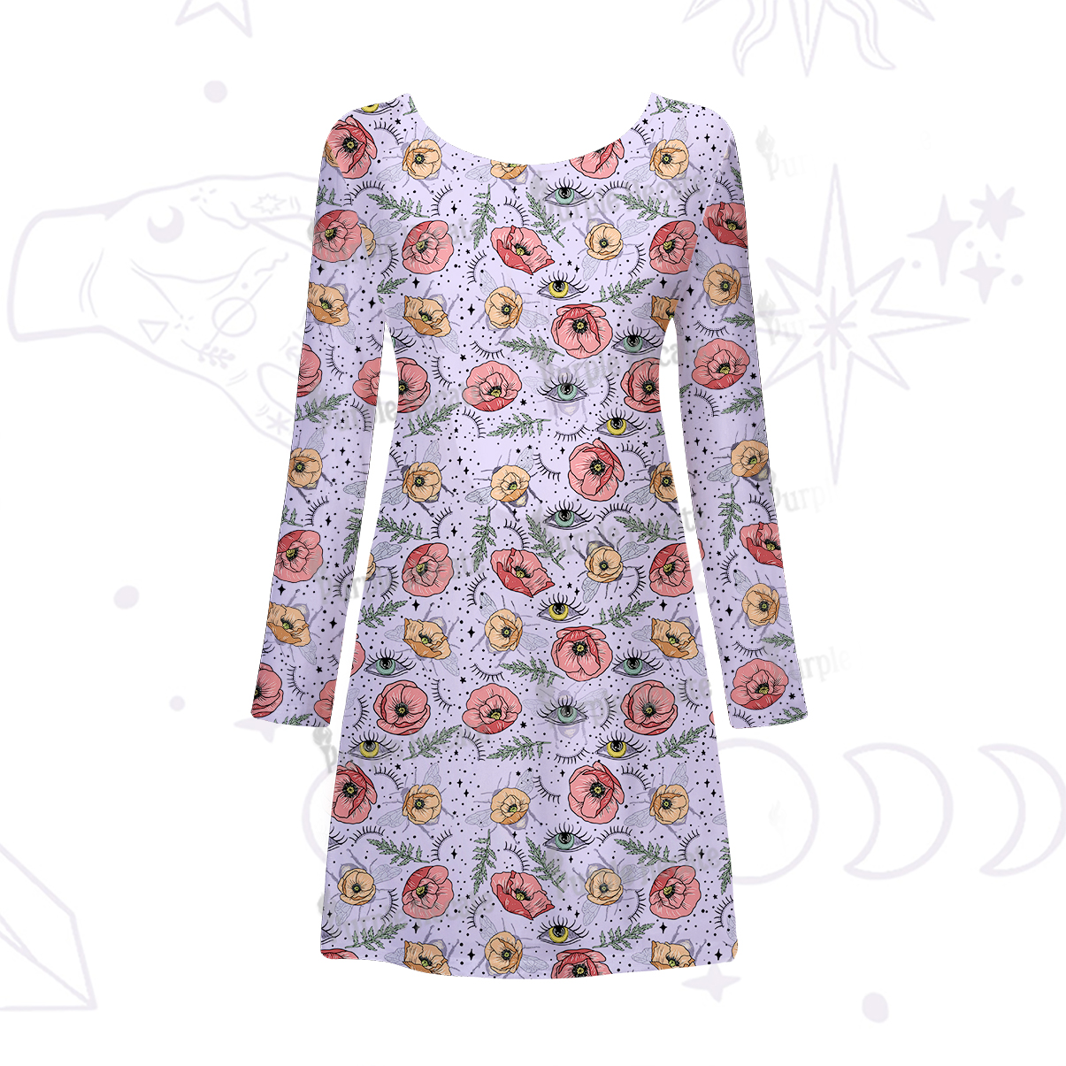 Purplehecate The Bee's Knees Beachwear Cover-Up Dress