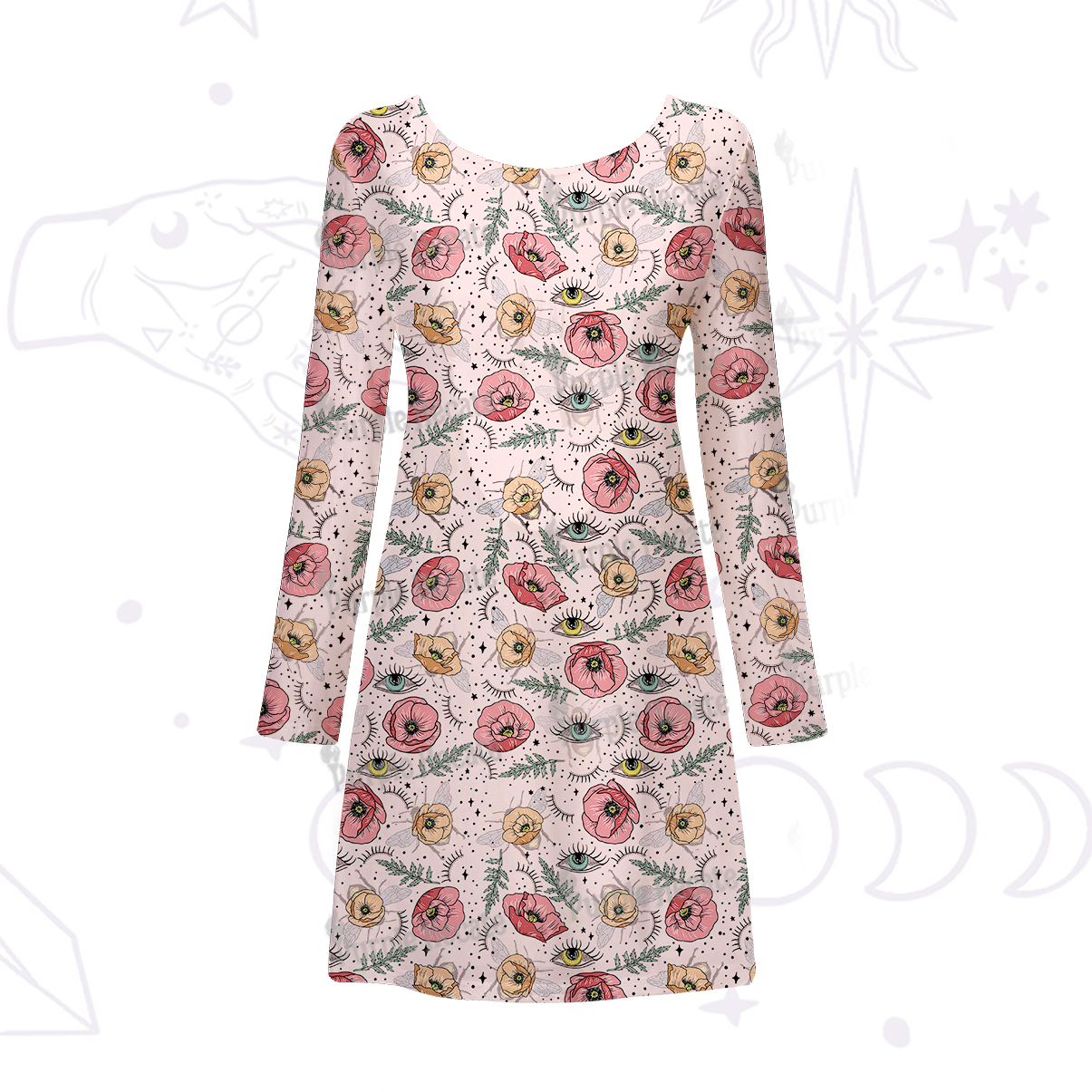 Purplehecate The Bee's Knees Beachwear Cover-Up Dress