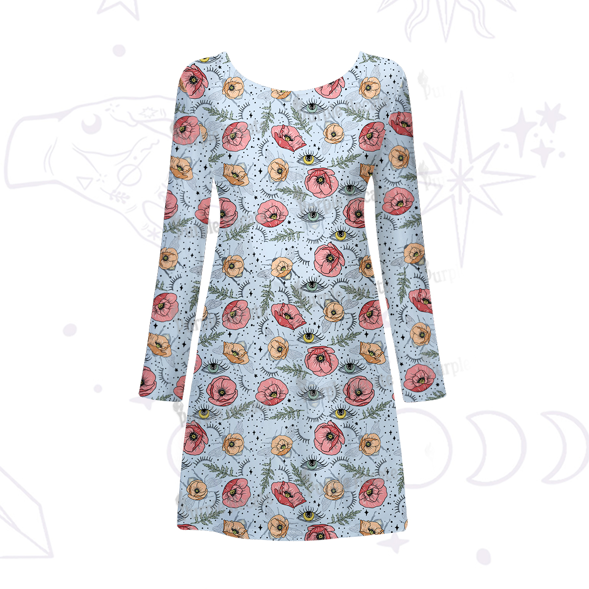 Purplehecate The Bee's Knees Beachwear Cover-Up Dress