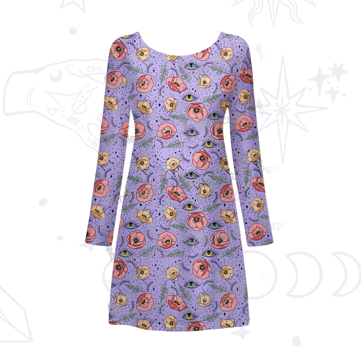 Purplehecate The Bee's Knees Beachwear Cover-Up Dress