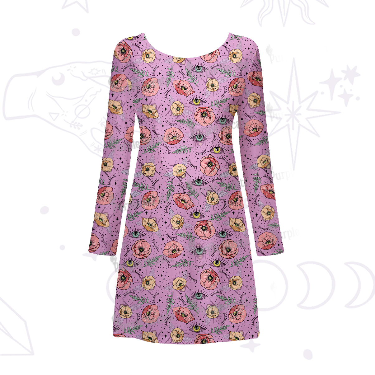 Purplehecate The Bee's Knees Beachwear Cover-Up Dress