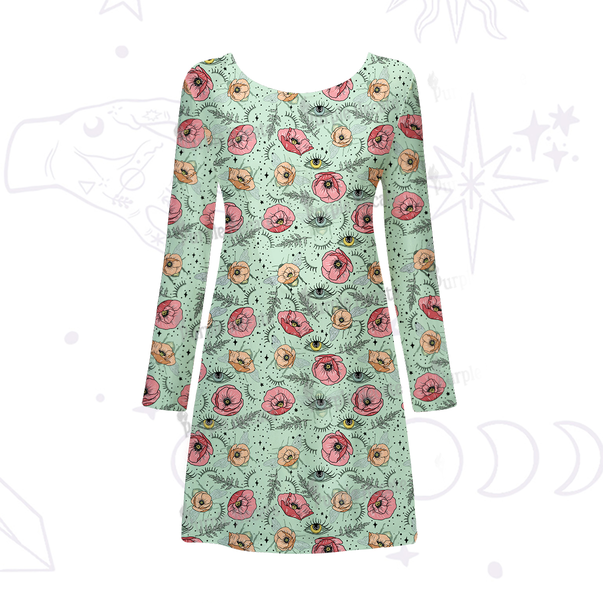 Purplehecate The Bee's Knees Beachwear Cover-Up Dress